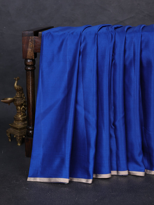 Royal Blue Banarasi Mushru Silk Saree