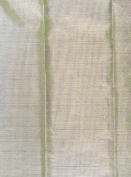 Pista Green Kanchipuram Silk Saree With Geometric Weaves
