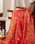 Red Kanchipuram Silk Saree With Rich Paithani Pallu