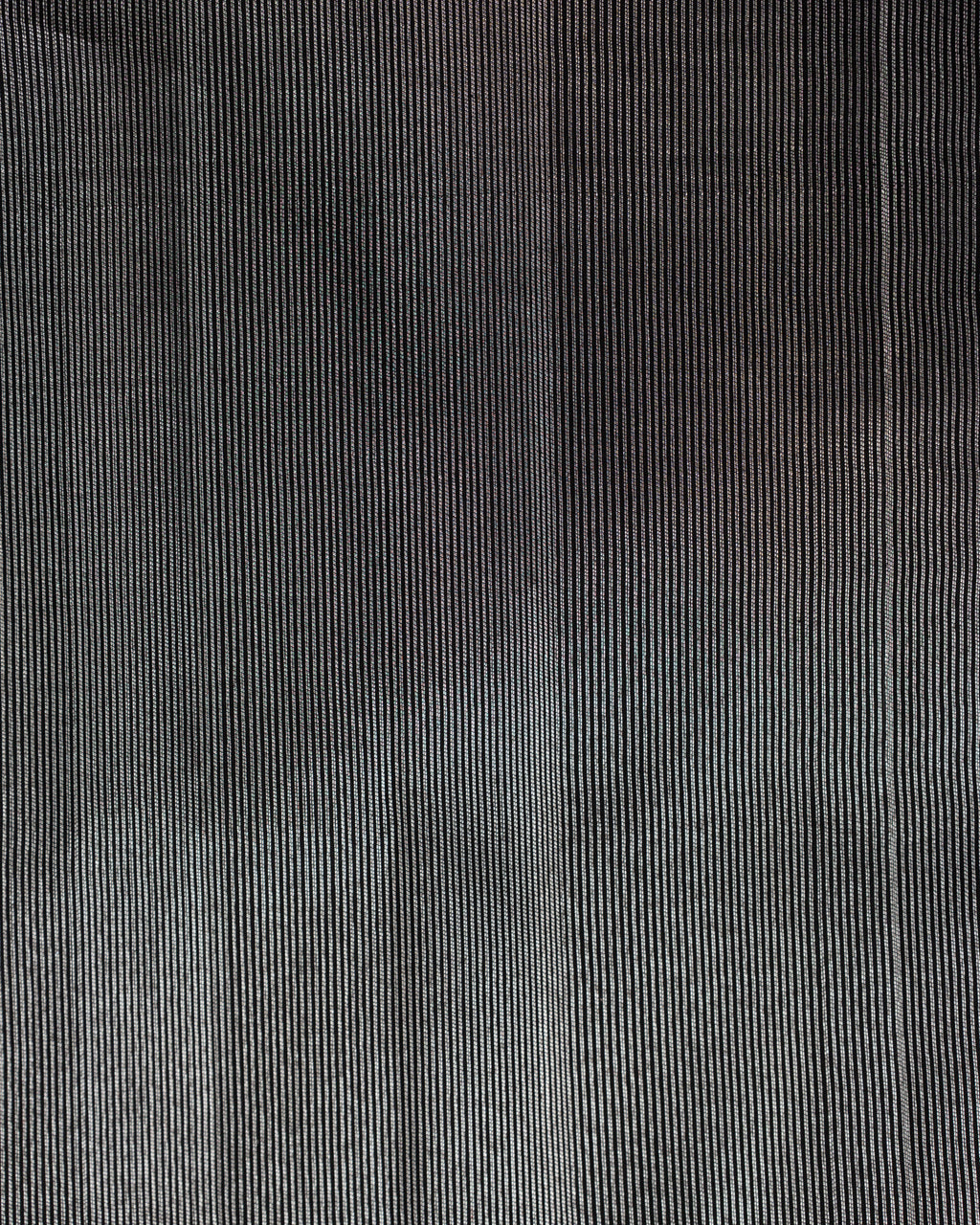 Black & Silver Contemporary Pure Kanchipuram Silk With Abstract Geometric Weaves