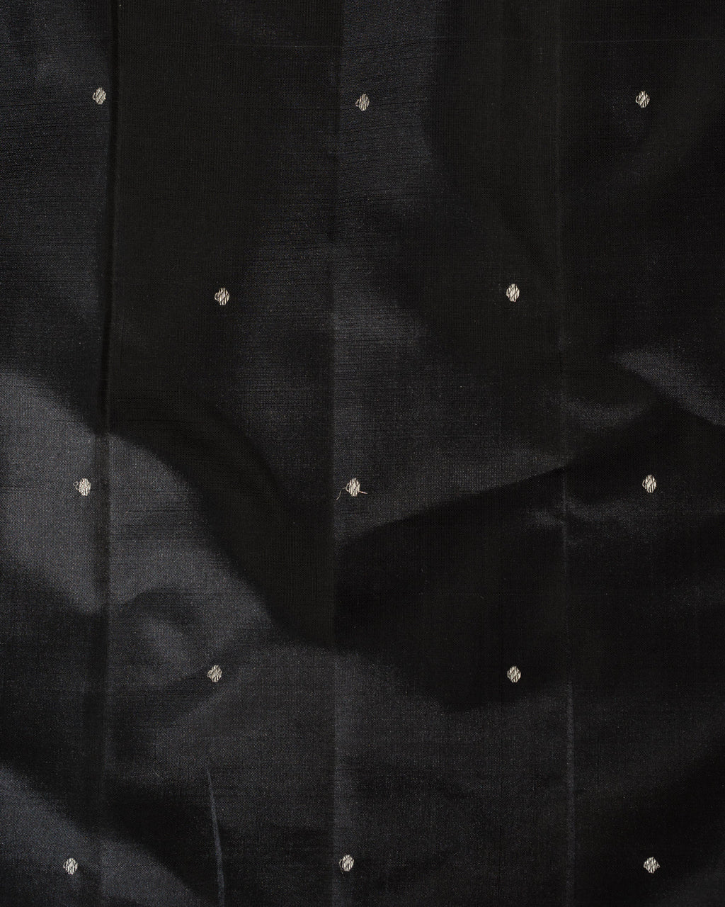 Majestic Black & Silver Kanchipuram Silk With Lion And Floral Weaves