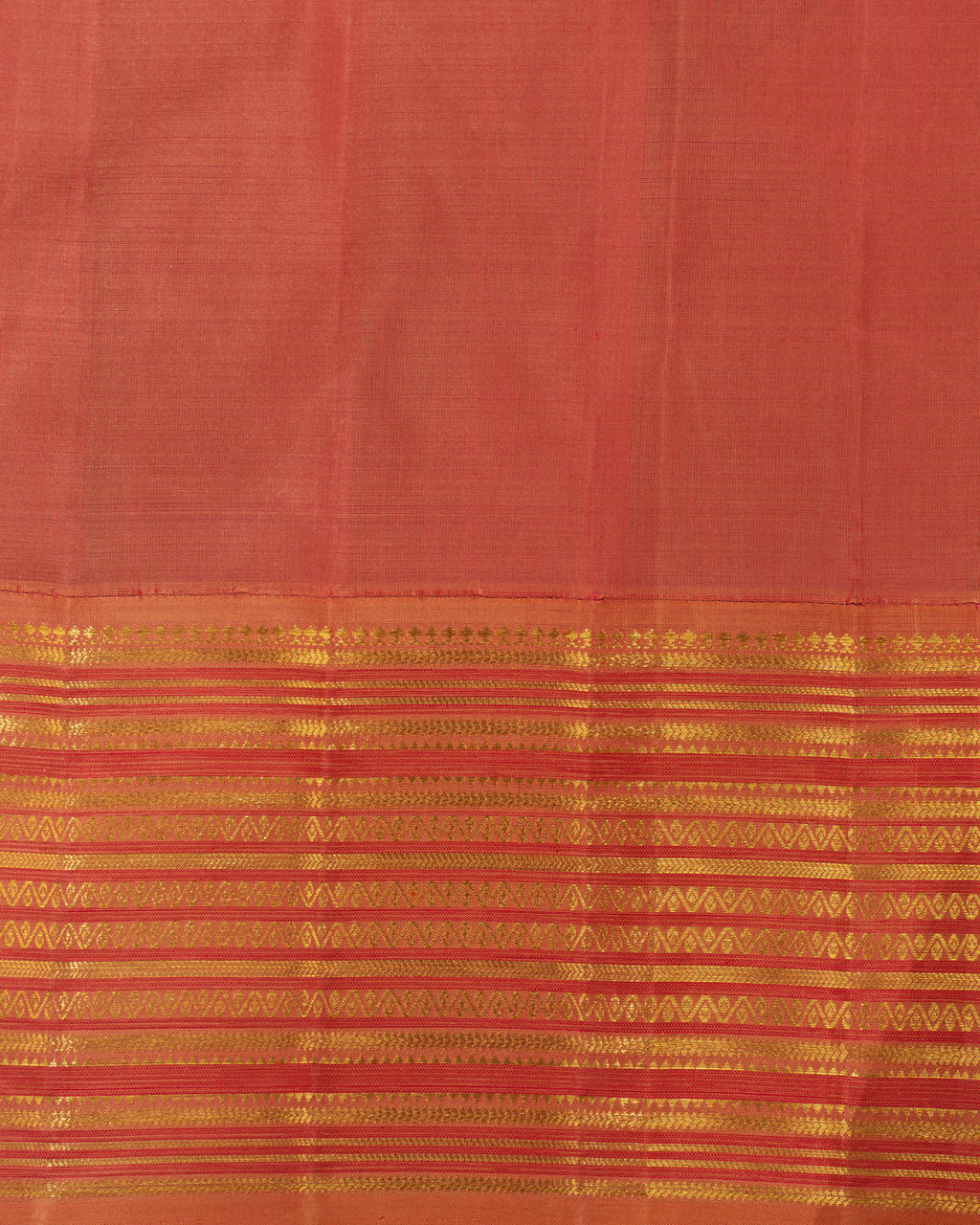 Lime Green Kanchipuram Kora Silk With Contrast Pallu & Blouse