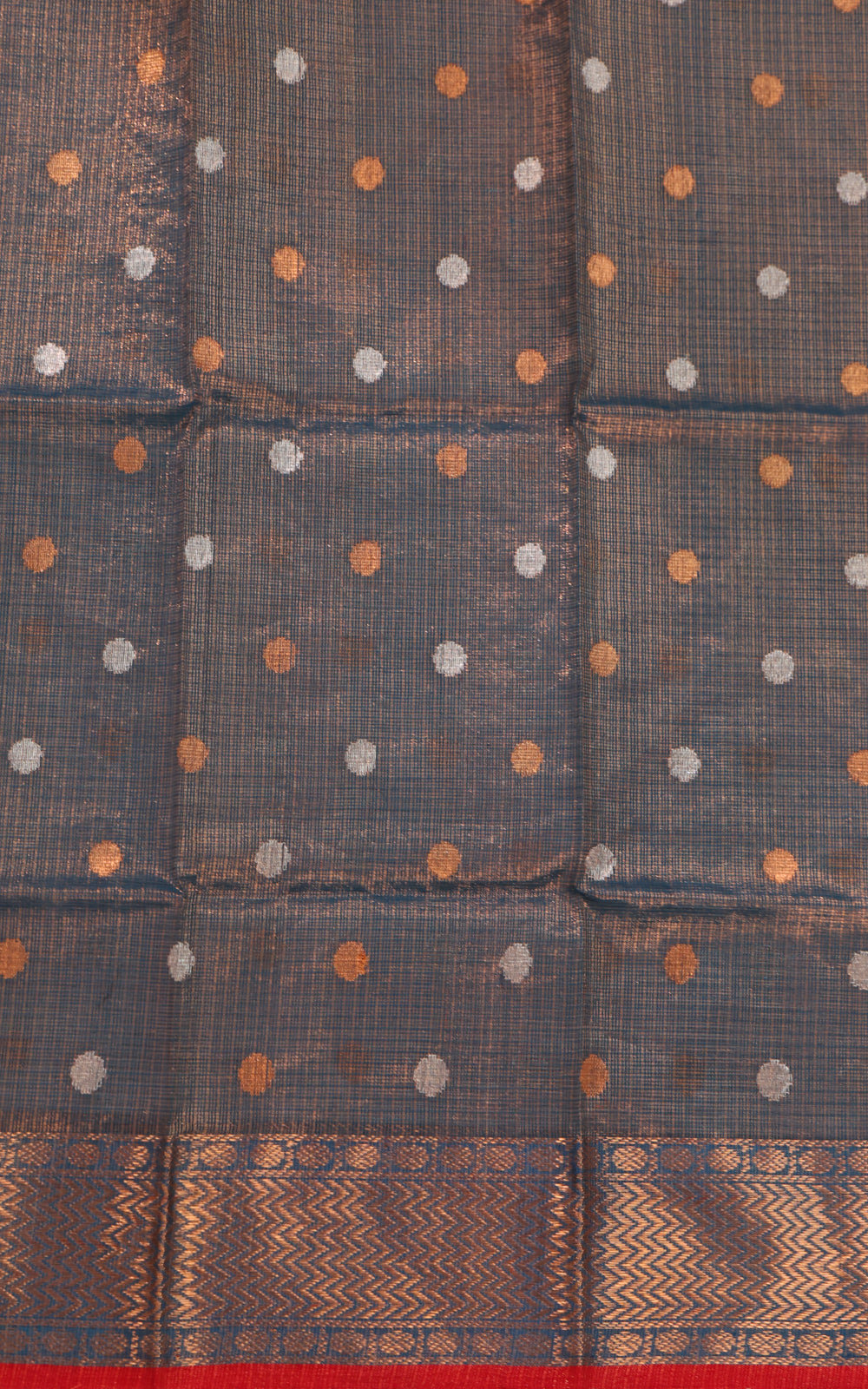Gold Tissue Zari Kota Saree With Mina Weaves