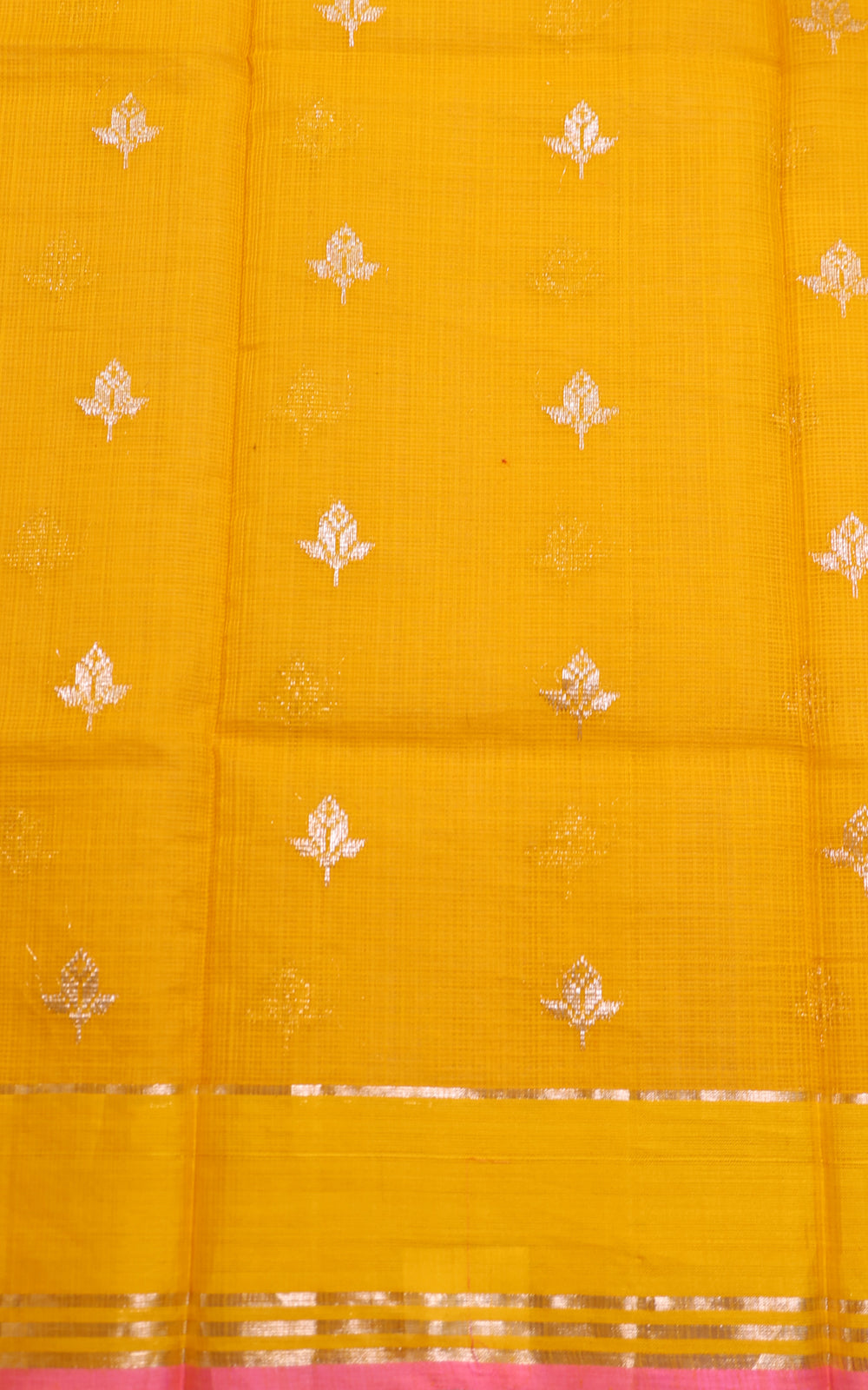 Teal Blue Zari Kota Saree With Thread Woven Bird Butta