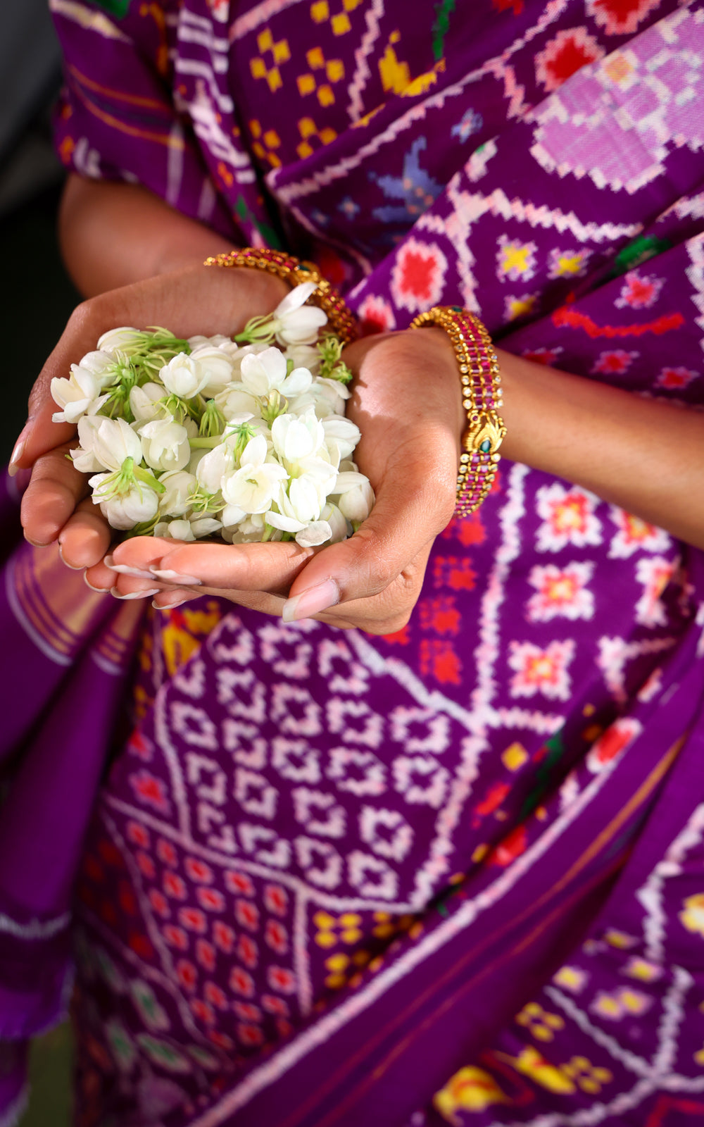 Violet Patan Patola Silk Saree