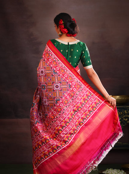 Purple & Pink Patan Patola Silk Saree