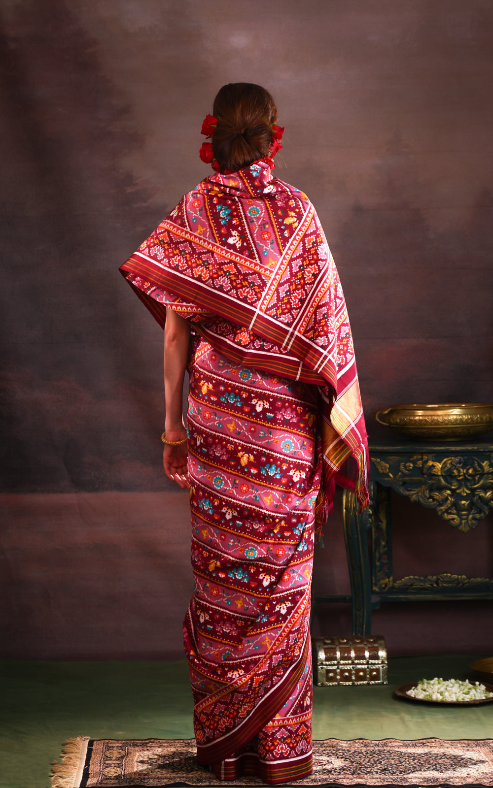 Mauve Pink Patan Patola Silk Saree