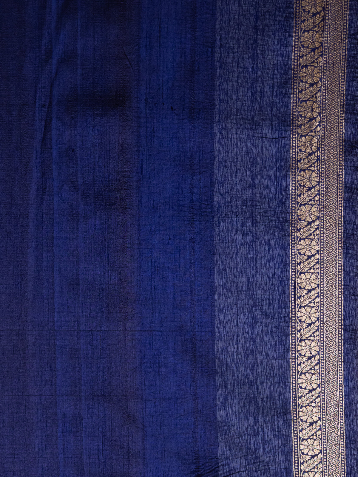Red & Blue Banarasi Raw Silk Saree
