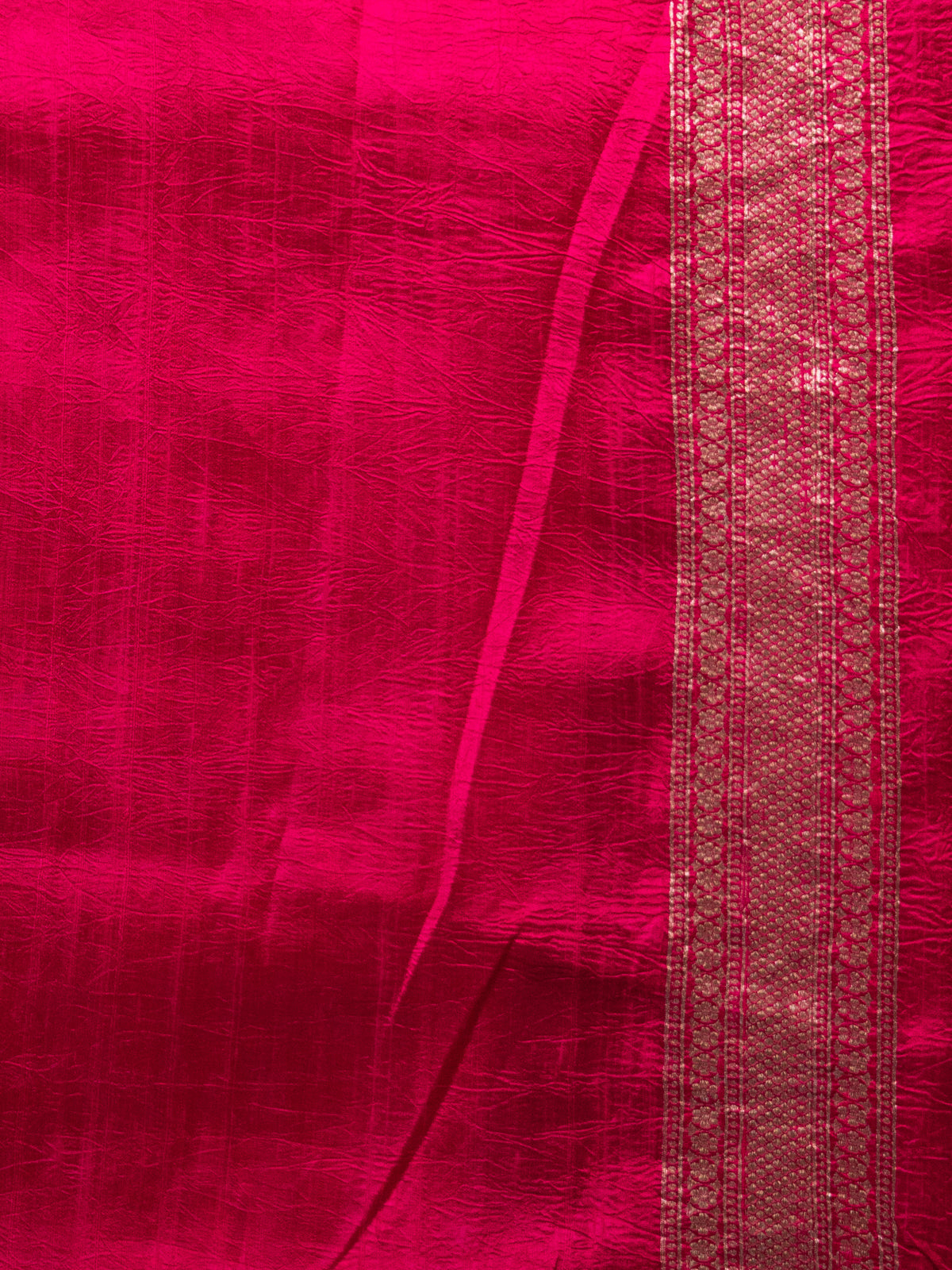 Violet & Pink Banarasi Raw Silk Saree