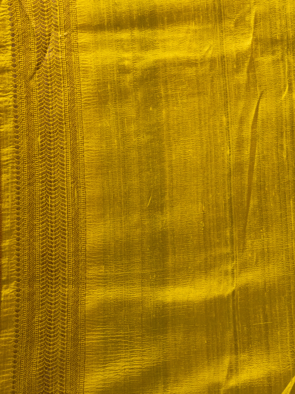 Green & Yellow Banarasi Raw Silk Saree