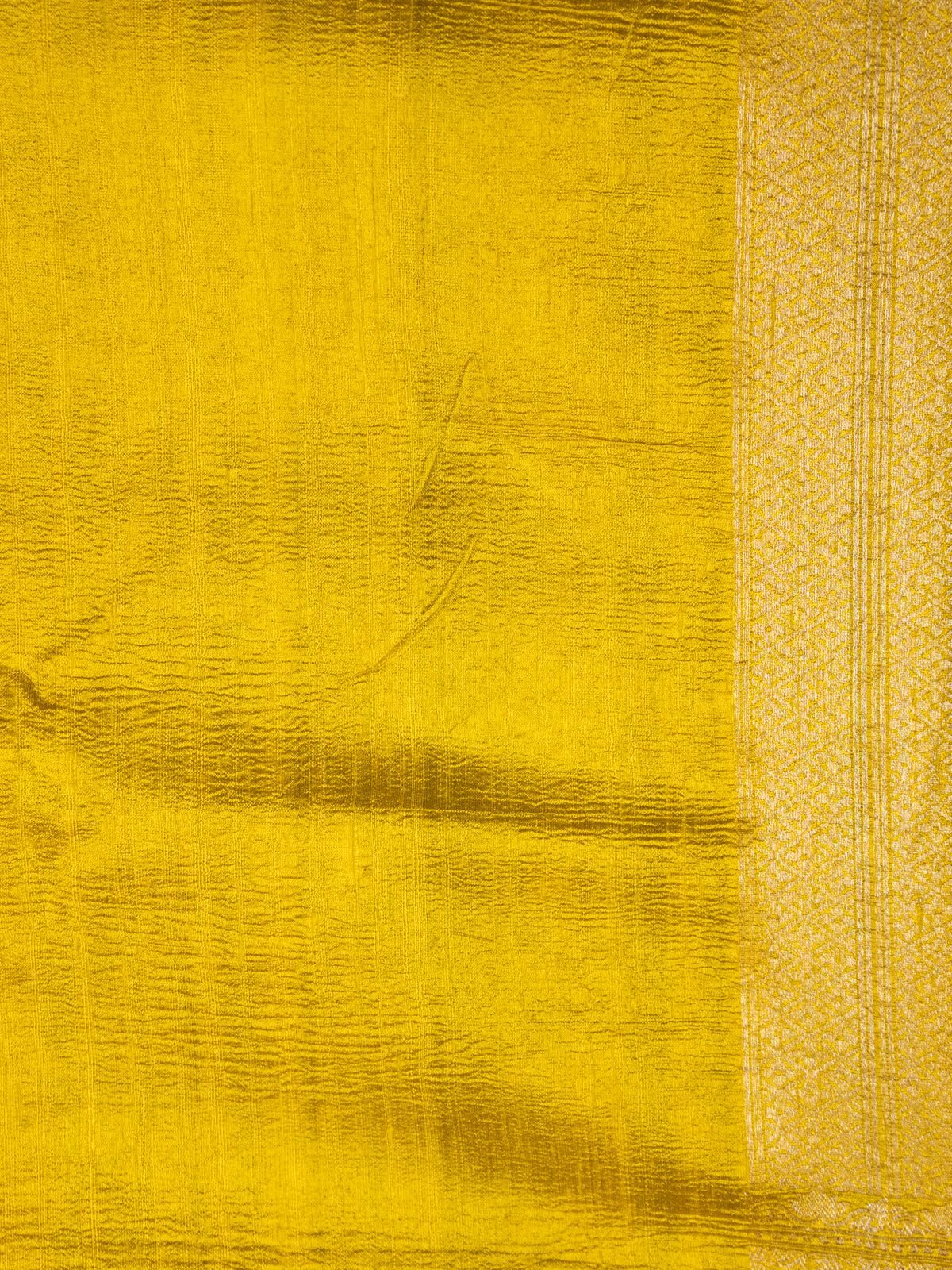 Red & Mustard Yellow Banarasi Raw Silk Saree