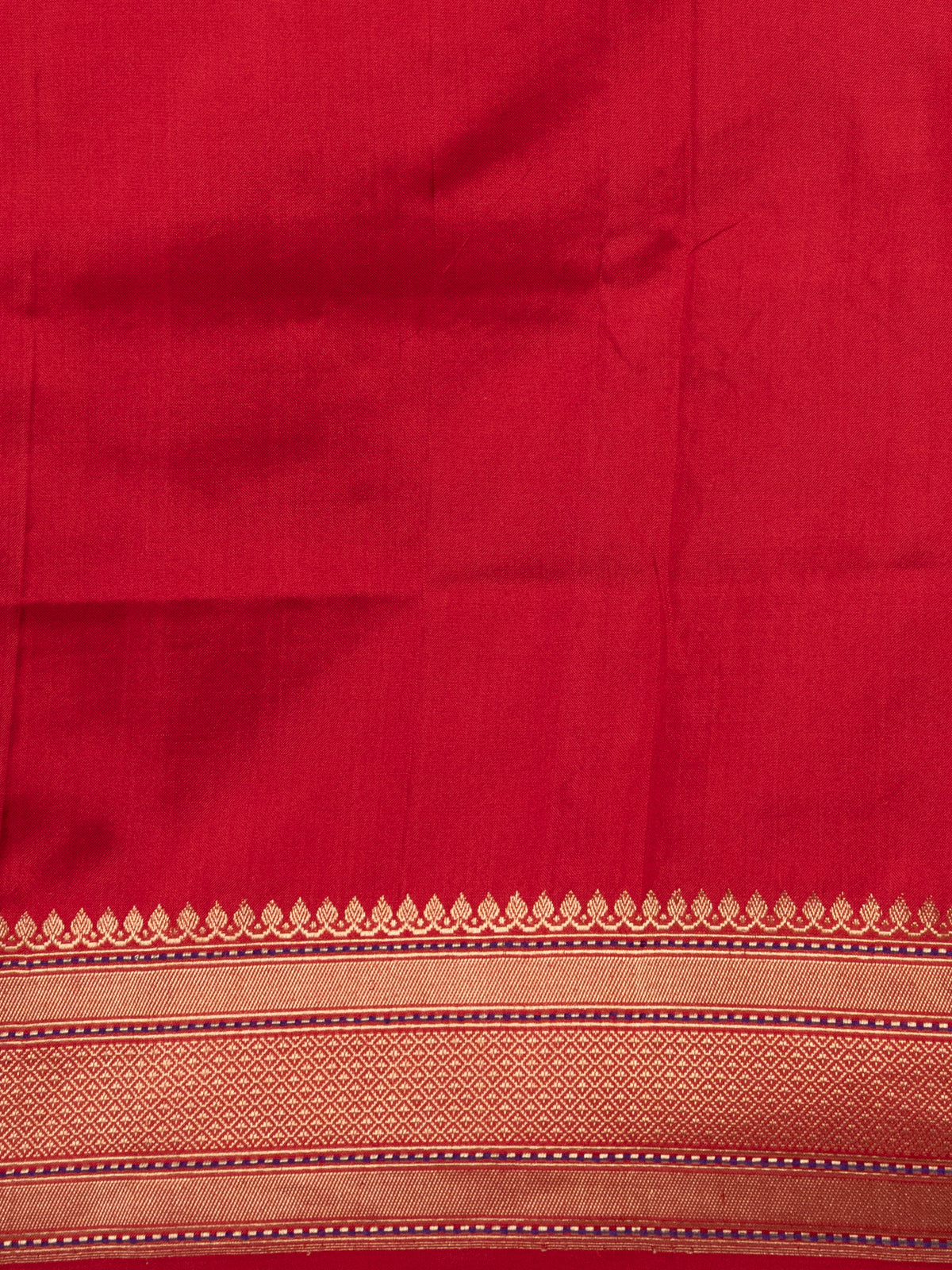 Rani Pink Banarasi Silk Saree With French Knot Embroidery