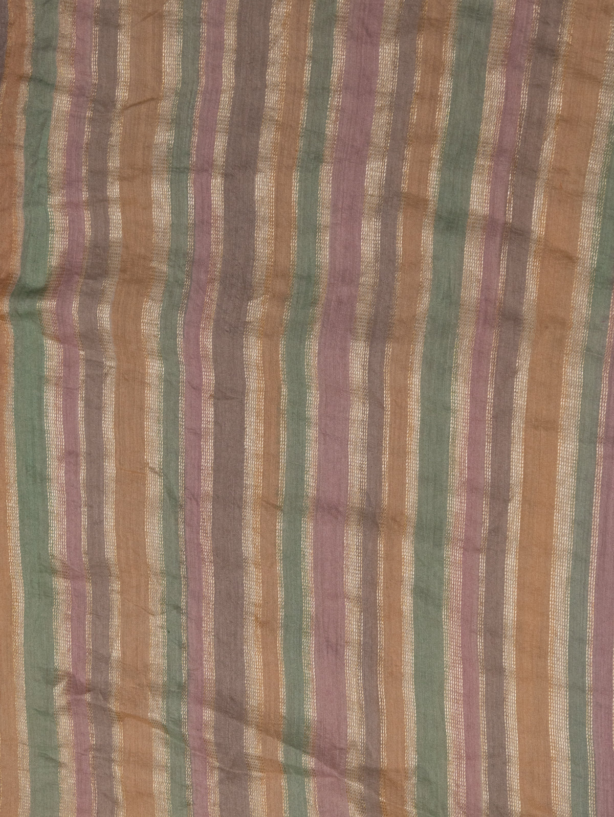 Blue & Pastel Pink Tussar Silk Saree