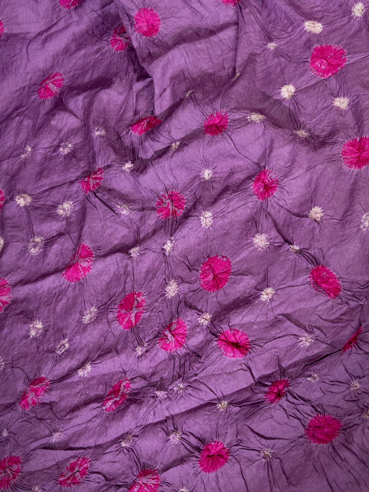 Pastel Purple & Pink Tussar Silk Saree