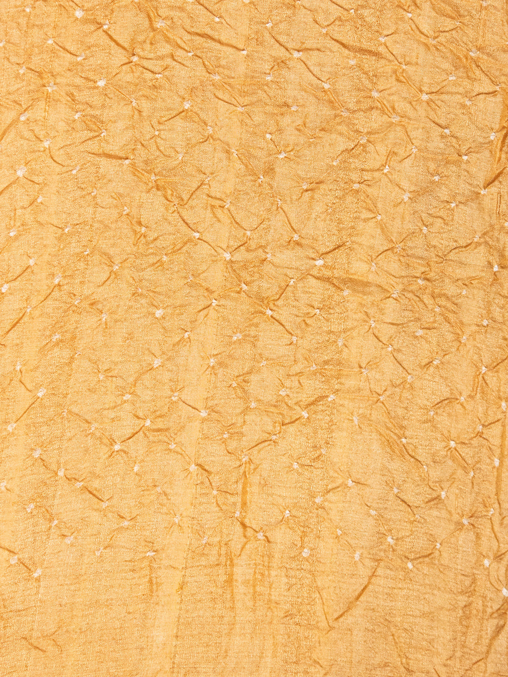 Brown & Sandal Tussar Silk Saree With Shibori