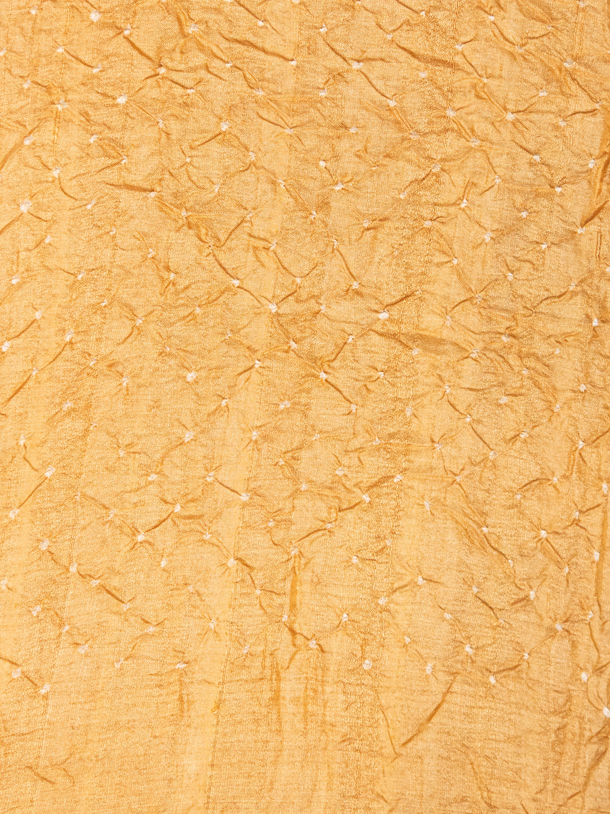 Brown & Sandal Tussar Silk Saree With Shibori