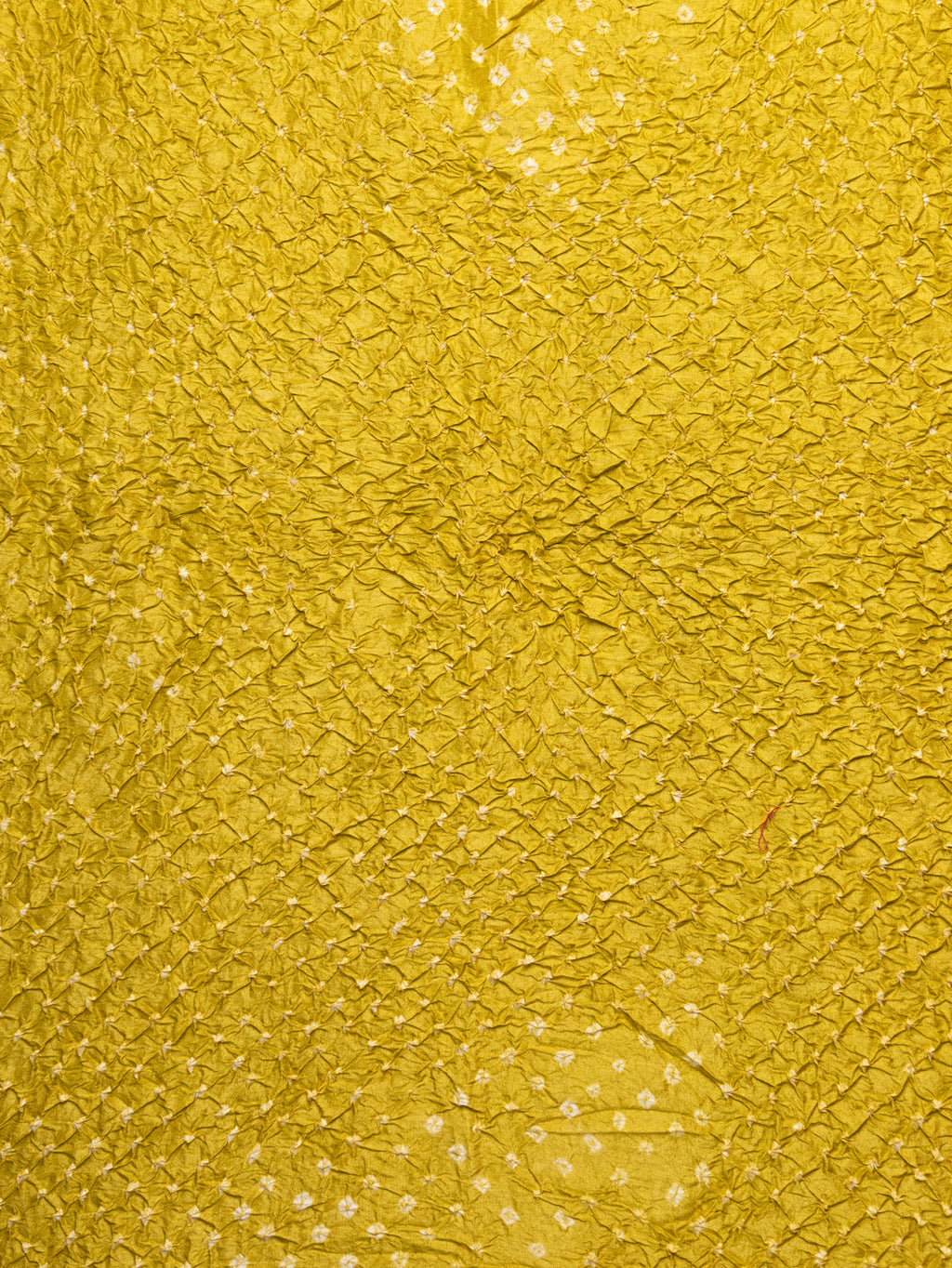 Green & Yellow Tussar Silk Saree With Shibori And Bandhej
