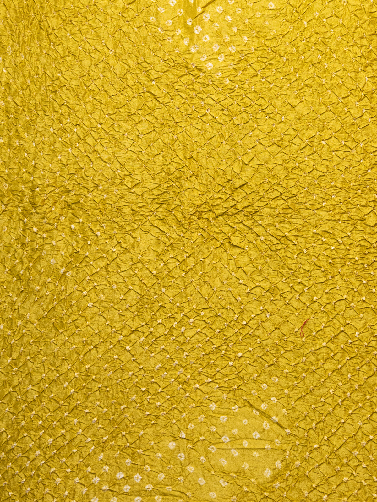 Green & Yellow Tussar Silk Saree With Shibori And Bandhej