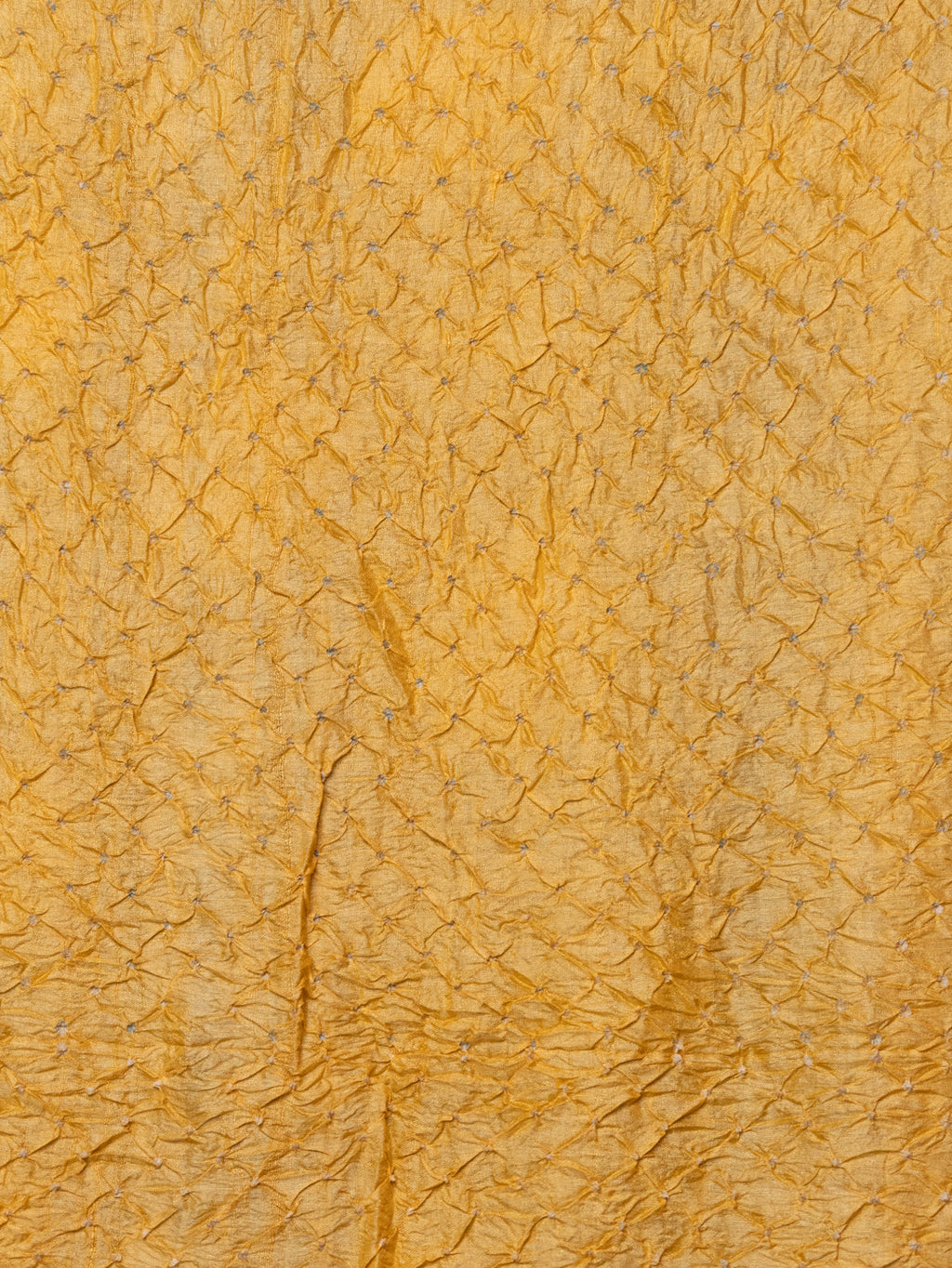 Blue & Pale Yellow Tussar Silk Saree With Shibori