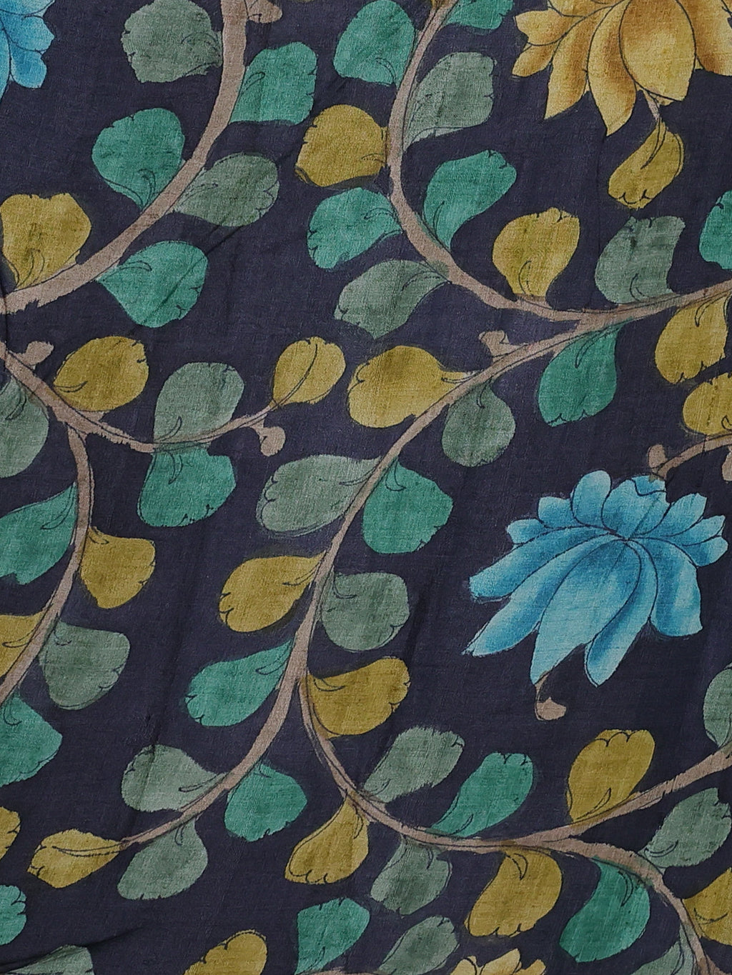 Bbeige & Elephant Grey Pure Tussar Silk Saree With Allover Kutch Embroidery