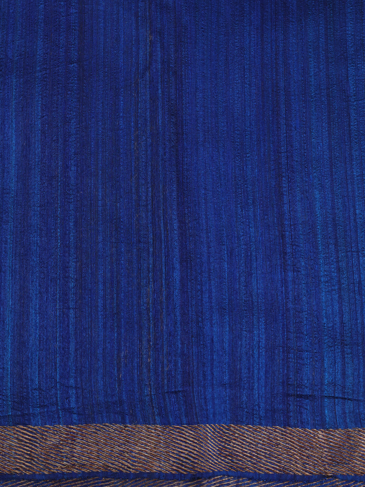 Cs Blue Banarasi Tussar Saree With Geometirc Weaves