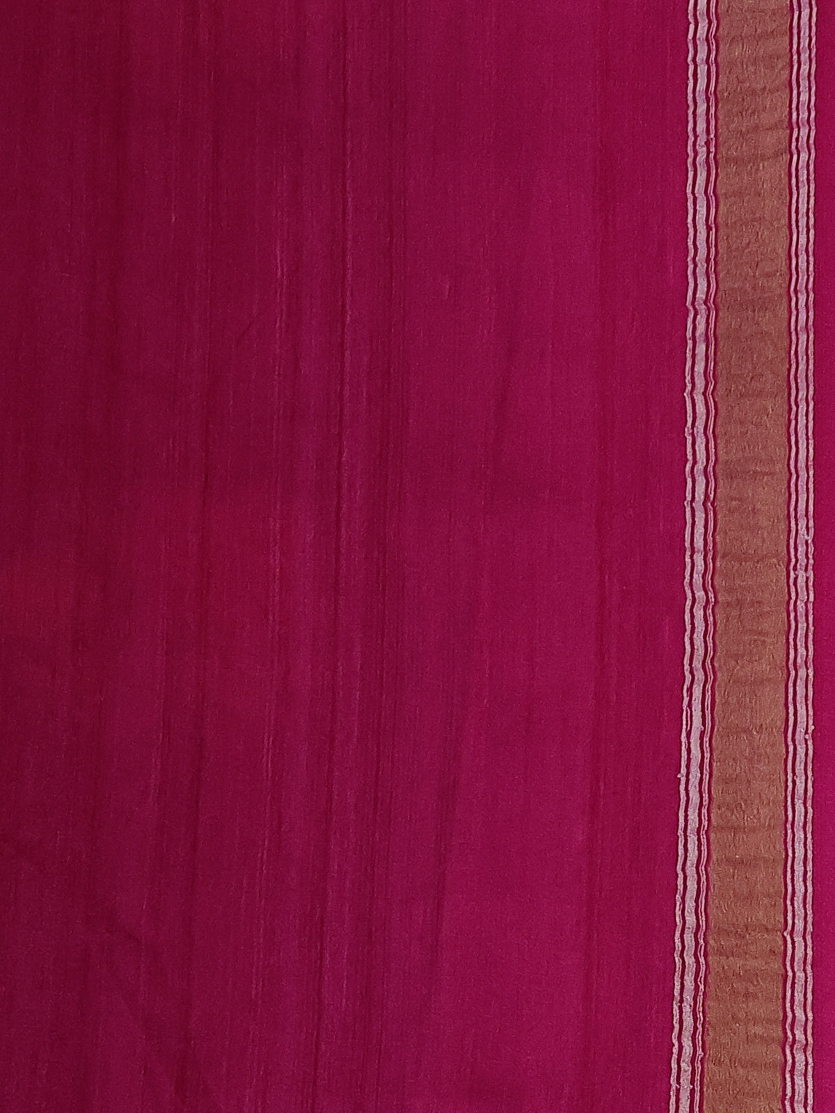 Blue -Pink Banarasi Tussar Georgette Silk Saree With Floral Buttas & Zari Border