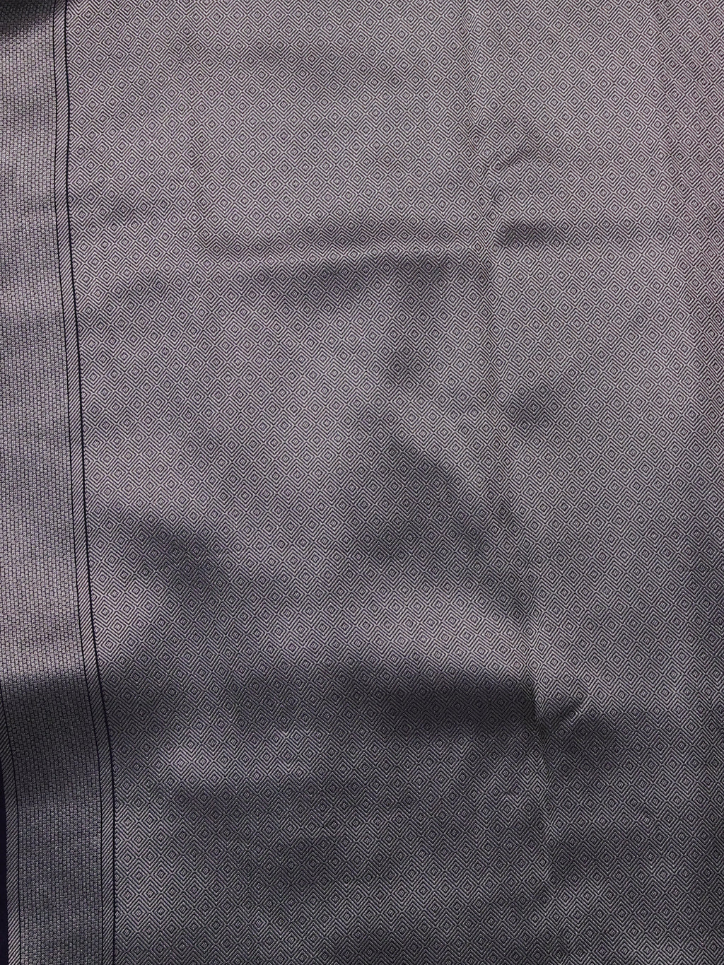 Navy Blue Banarasi Silk Saree With Brocade Zari Weaves & Embroided Border