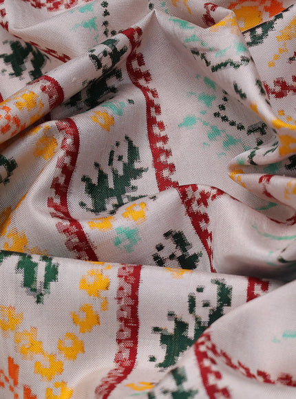 Off White Patan Patola Silk Saree