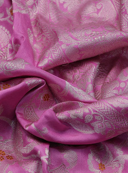 Light Pink Banarasi Silk Saree
