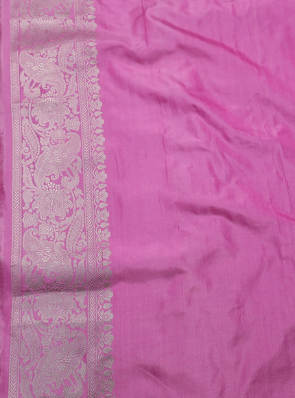 Light Pink Banarasi Silk Saree