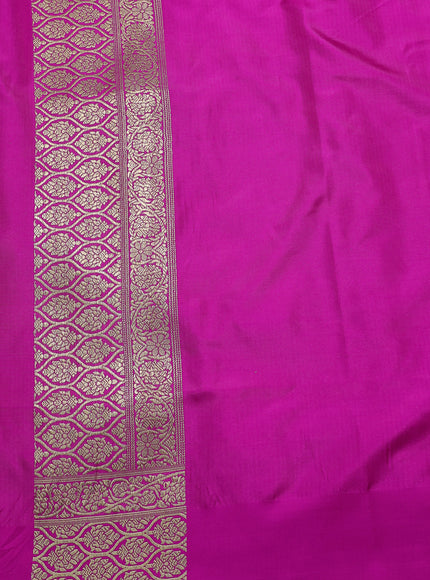 Hot Pink Banarasi Silk Saree