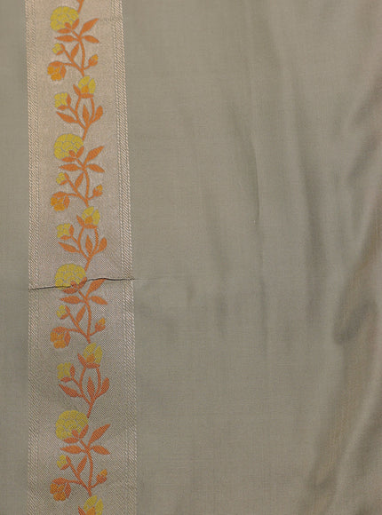 Beige Banarasi Silk Saree