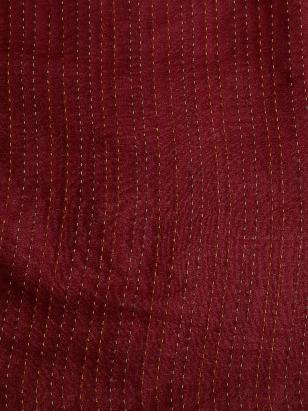 Red Pure Tussar Silk Saree