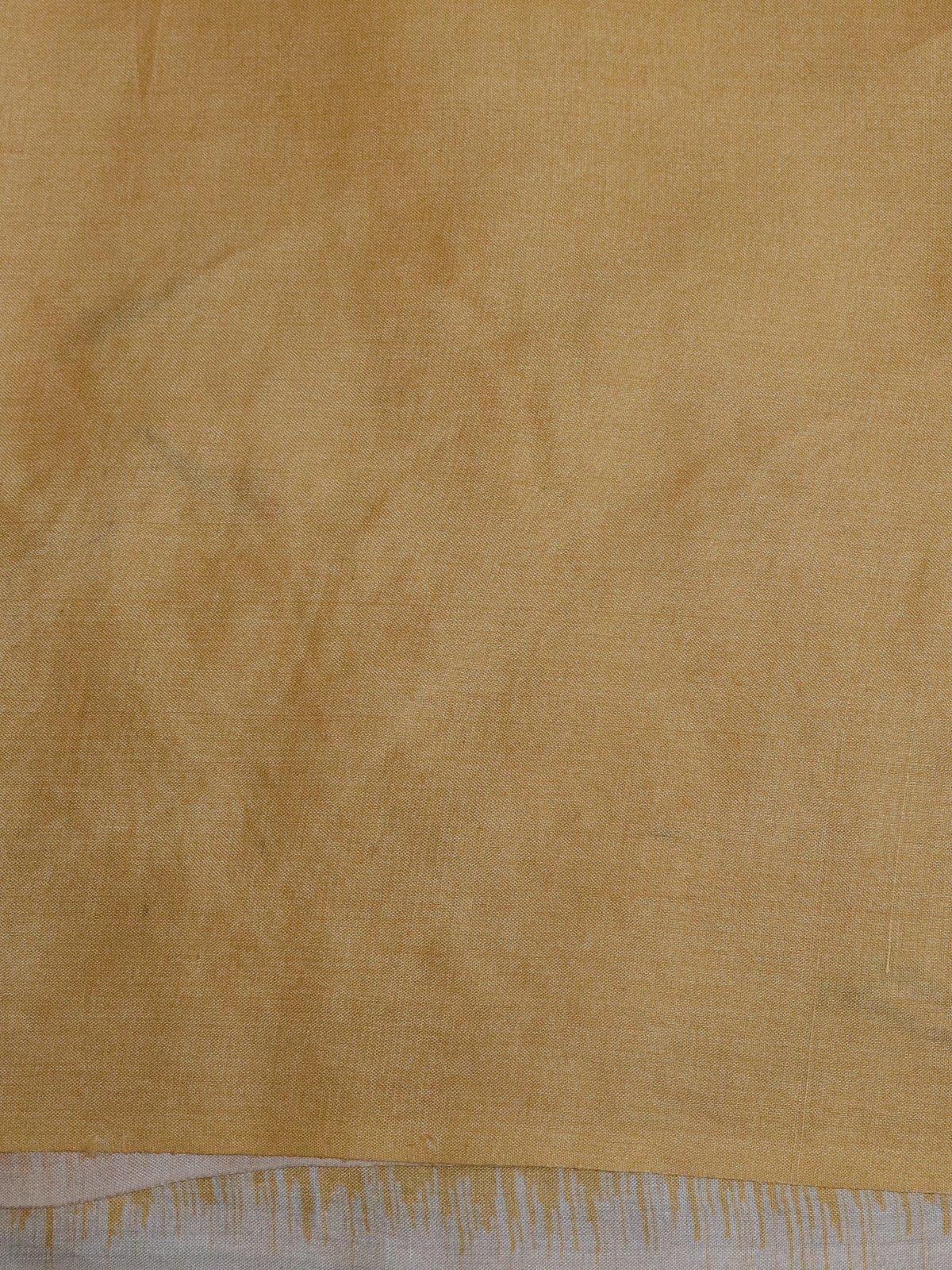 Yellow Pure Tussar Silk Saree