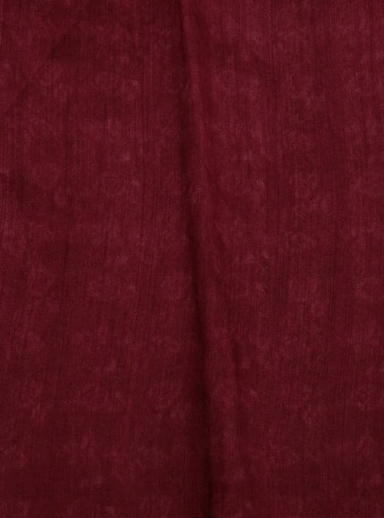 Maroon Pure Tussar Silk Saree