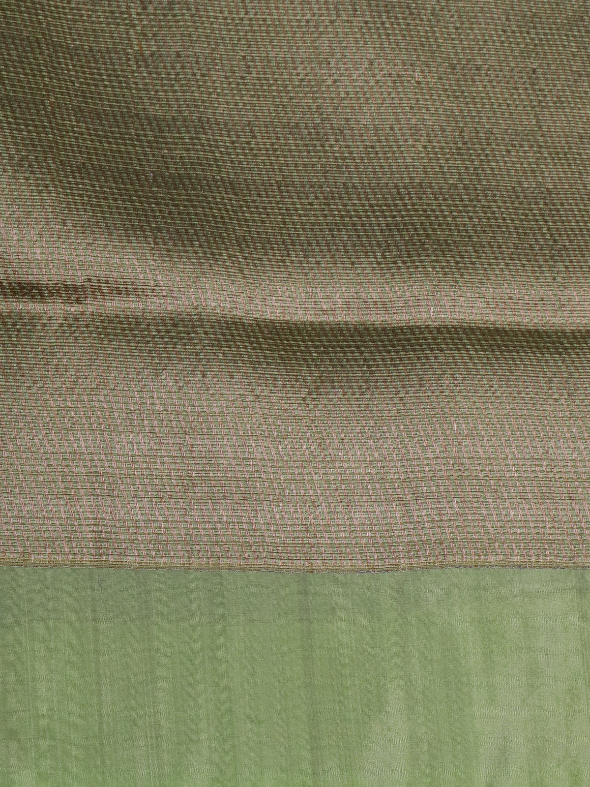 Pastel Lavender-Pista Green Banarasi Kora Silk Saree