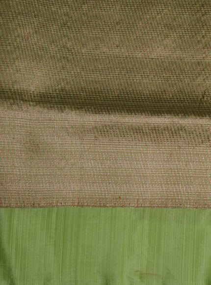 Light Blue- Pista Green Banarasi Kora Silk Saree