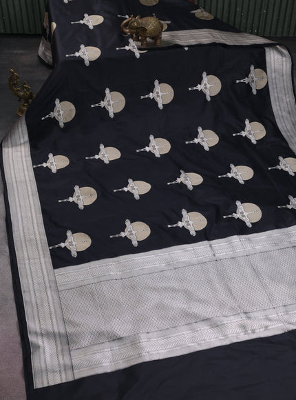 Black Banarasi Silk Saree