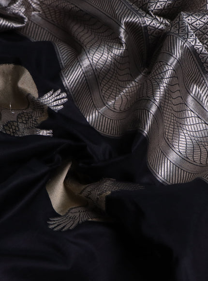 Black Banarasi Silk Saree