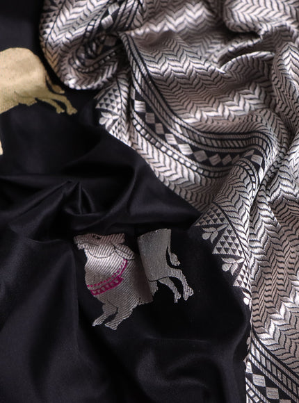 Black Banarasi Silk Saree