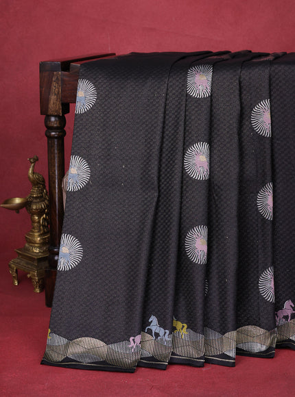 Black Banarasi Silk Saree