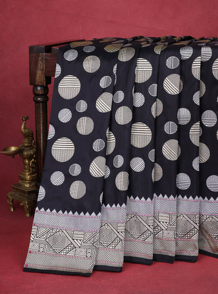 Black Banarasi Silk Saree