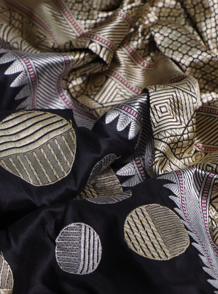 Black Banarasi Silk Saree