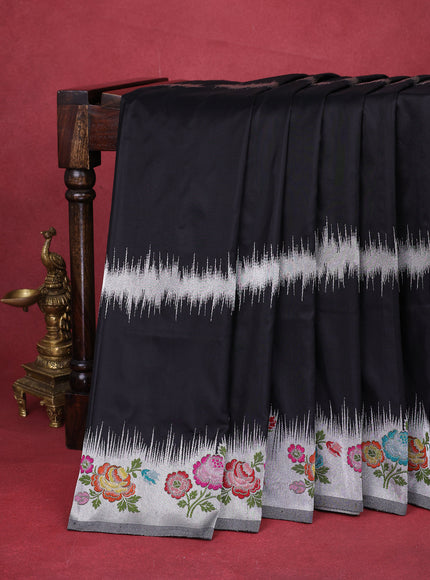 Black Banarasi Silk Saree