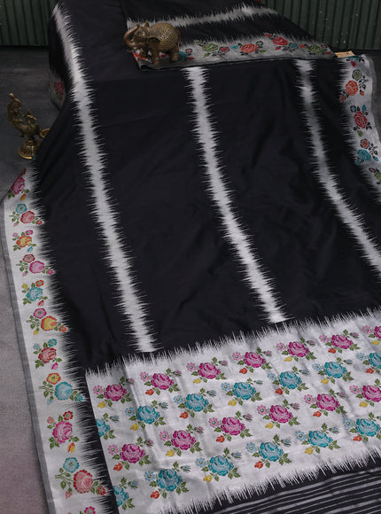 Black Banarasi Silk Saree