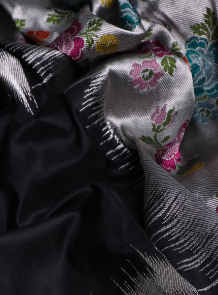 Black Banarasi Silk Saree