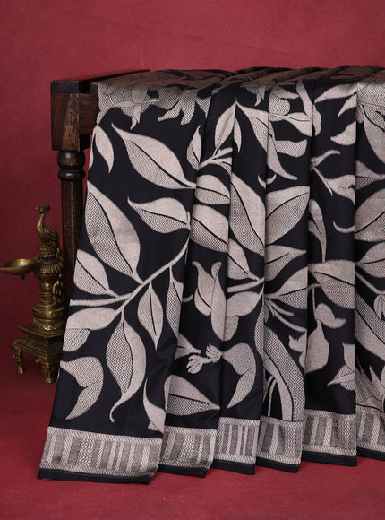Black Banarasi Silk Saree