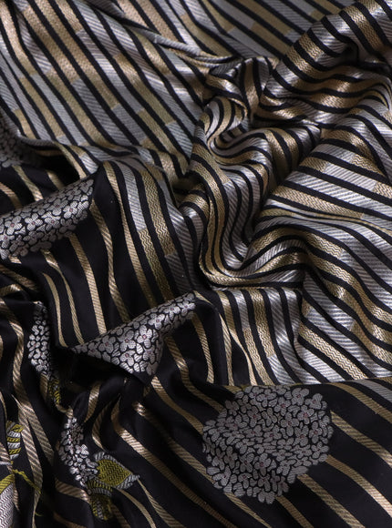 Black Banarasi Silk Saree
