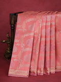 Peach Pink Kanchipuram Silk Saree