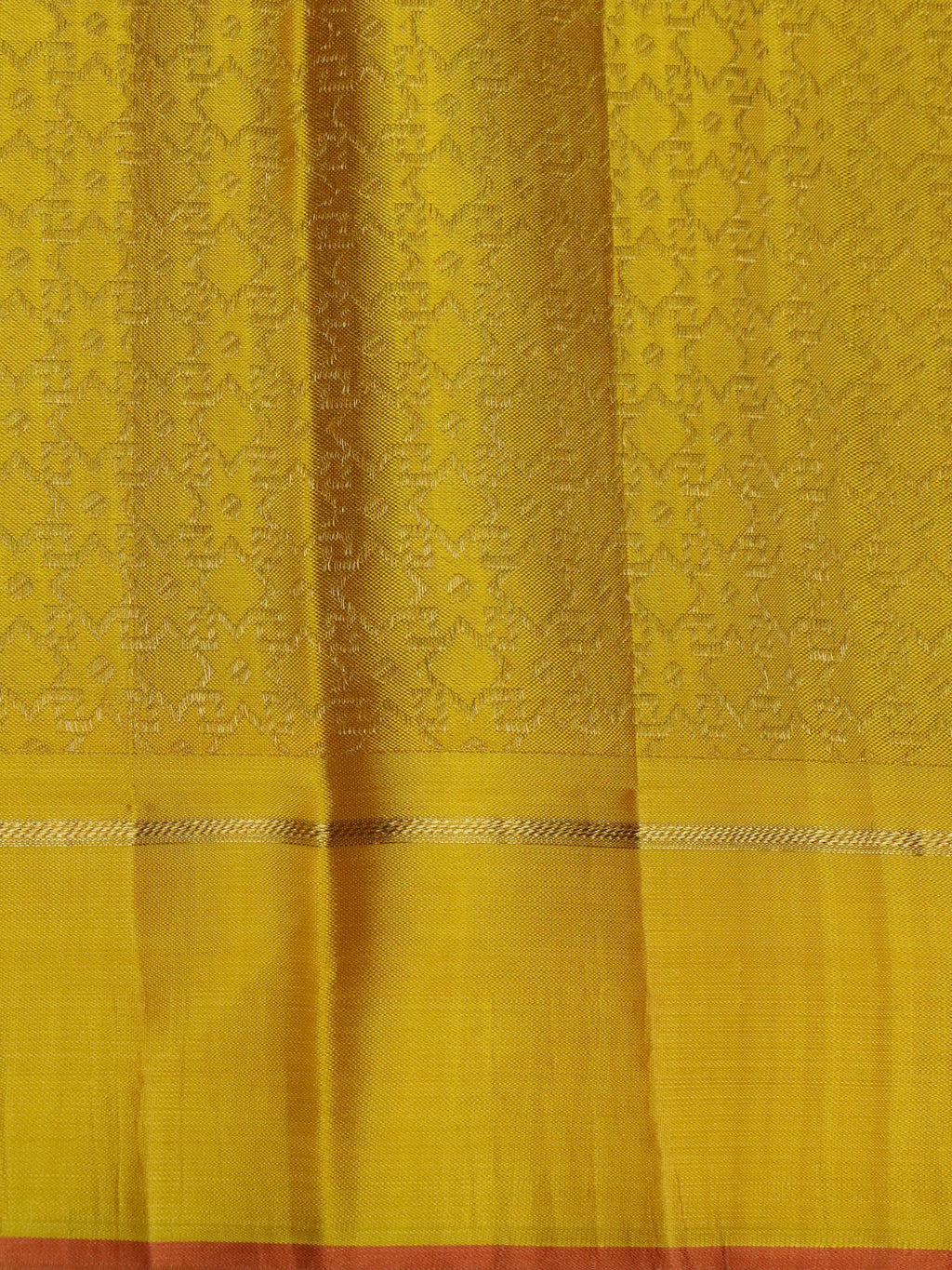 Yellow Kanchipuram Silk Saree